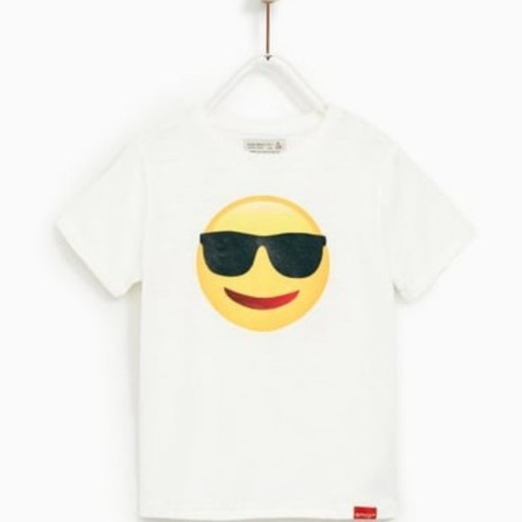 Zara Off White Emoji Tshirt 